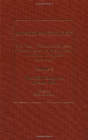 Applied Psychology V 5 (Applied Psychology, 5),Used