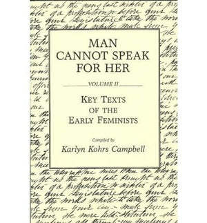 Man Cannot Speak for Her (Volume 2) by Campbell Karlyn Kohrs (1989-01-01) Paperback-New Condition