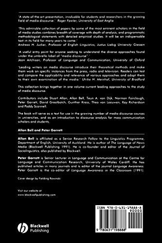 Approaches To Media Discourse