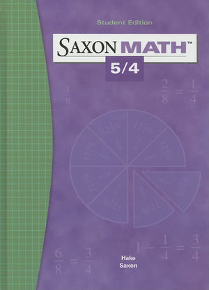 Saxon Math 5/4,New