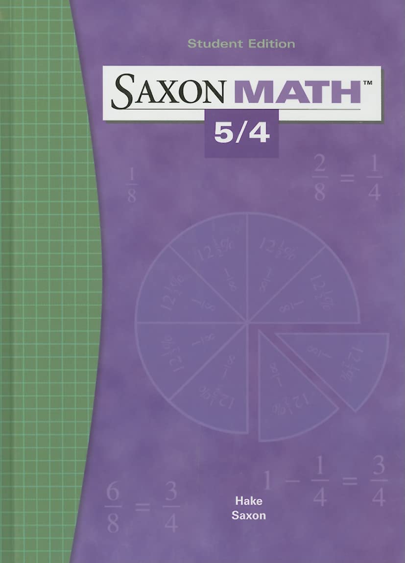 Saxon Math 5/4,New