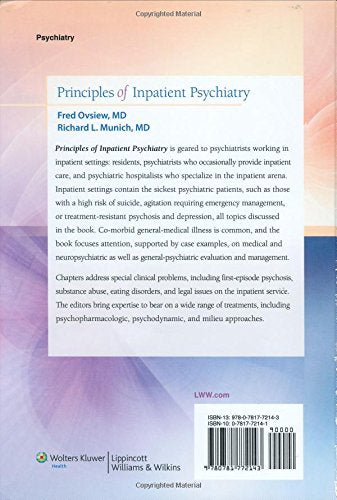 Principles Of Inpatient Psychiatry,New