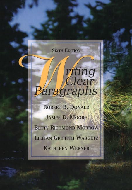 Writing Clear Paragraphs (6th Edition),New