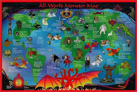 AllWorld Monster Map,New