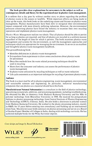 Plastics Waste Management: Processing and Disposal,Used