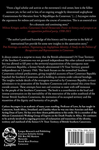 Imperialistic Politics in Cameroun: Resistance & the Inception of the Restoration of the Statehood of Southern Cameroons,Used