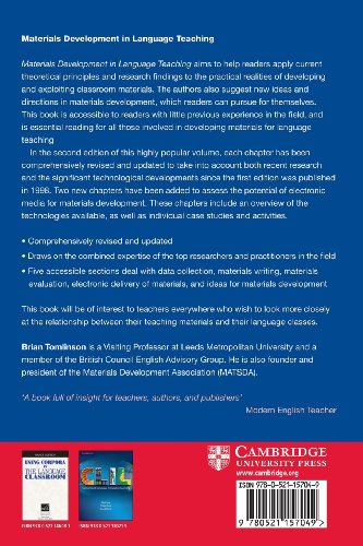 Materials Development In Language Teaching (Cambridge Language Teaching Library),New