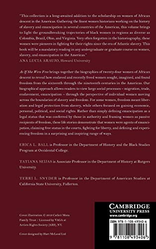 As If She Were Free: A Collective Biography of Women and Emancipation in the Americas,Used