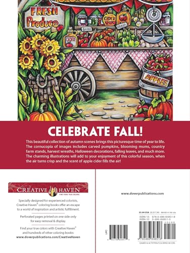 Creative Haven Autumn Charm Coloring Book (Adult Coloring Books: Seasons)