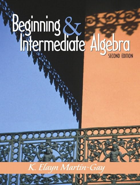 Beginning and Intermediate Algebra (2nd Edition),Used