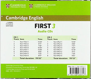 Cambridge English First 3 Audio CDs (FCE Practice Tests),Used
