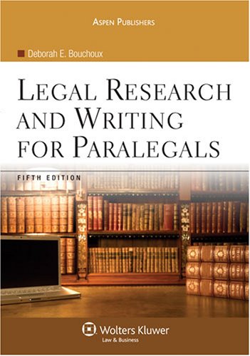 Legal Research and Writing for Paralegals,New