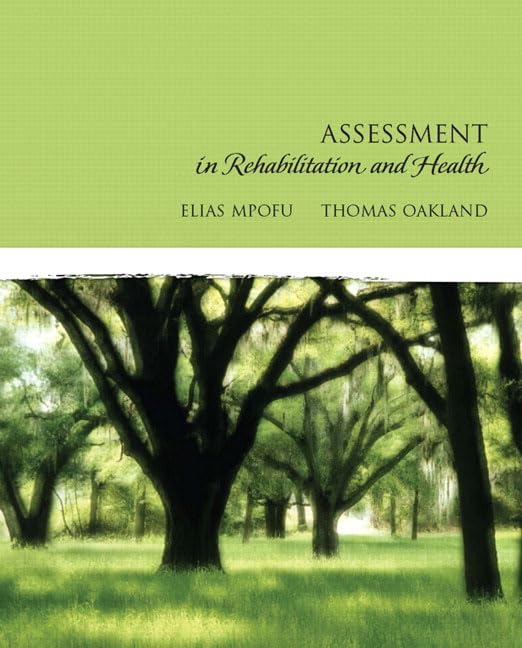 Assessment in Rehabilitation and Health,Used