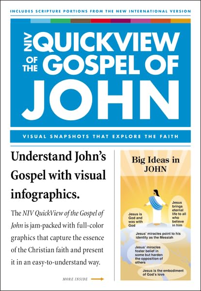 NIV, QuickView of the Gospel of John, Paperback (NIV QuickView Bible),Used