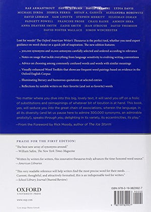 Oxford American Writer'S Thesaurus,New