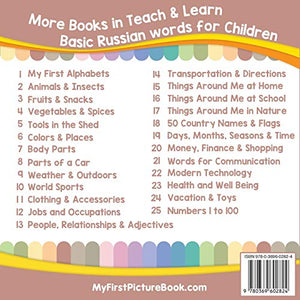 My First Russian Clothing & Accessories Picture Book with English Translations: Bilingual Early Learning & Easy Teaching Russian,Used