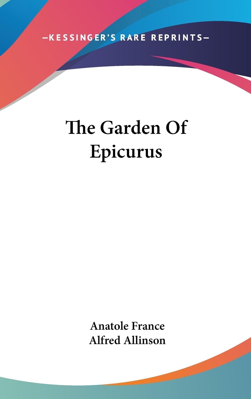The Garden Of Epicurus,New