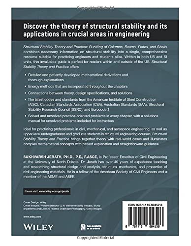 Structural Stability Theory and Practice: Buckling of Columns, Beams, Plates, and Shells,Used