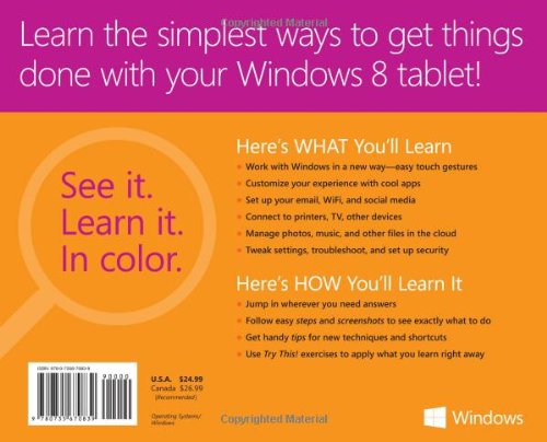 Windows 8 for Tablets Plain & Simple,Used