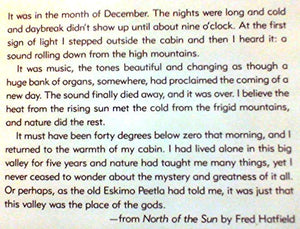 North of the Sun: A Memoir of the Alaskan Wilderness,Used