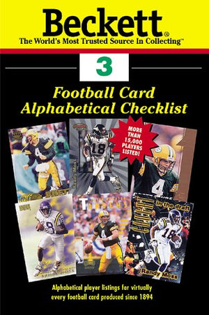 Beckett Football Card Alphabetical Checklist : Number 3,Used