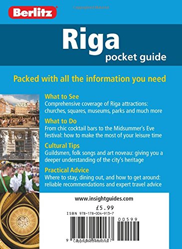 Berlitz Pocket Guide Riga (Berlitz Pocket Guides),Used