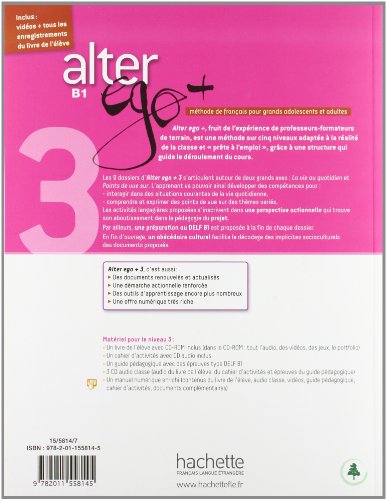 Alter Ego + 3: Livre De L'Lve + Cdrom: Alter Ego + 3: Livre De L'Lve + Cdrom (French Edition)