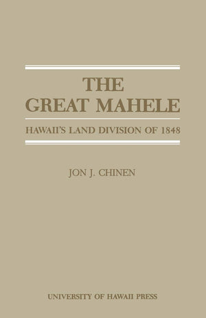 The Great Mahele,Used