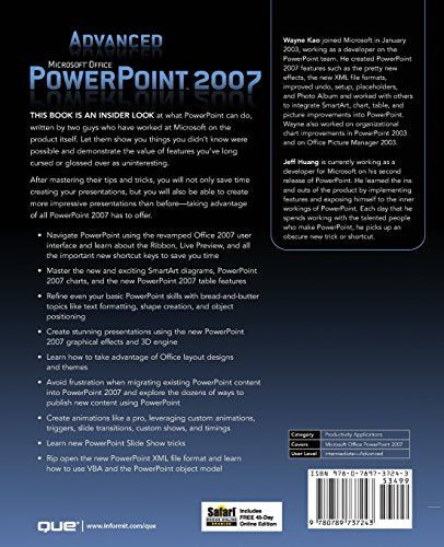 Advanced Microsoft Office PowerPoint 2007: Insights and Advice from the Experts,Used
