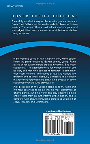 Arms And The Man (Dover Thrift Editions: Plays),New