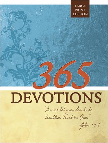 365 Devotions Large Print Edition,Used