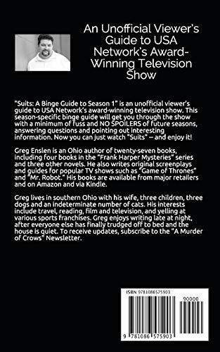 Suits: A Binge Guide to Season 1: An Unofficial Viewers Guide to USA Networks AwardWinning Television Show,Used