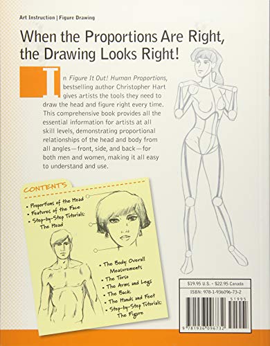 Figure It Out! Human Proportions: Draw the Head and Figure Right Every Time (Christopher Hart Figure It Out!),Used