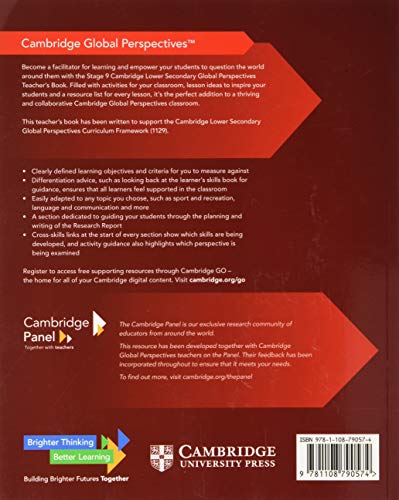 Cambridge Lower Secondary Global Perspectives Stage 9 Teacher's Book,Used