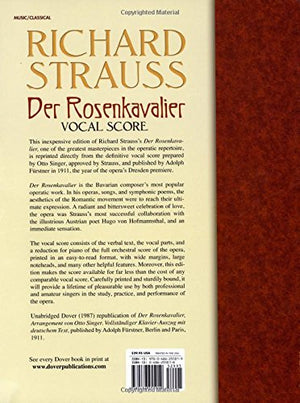 Der Rosenkavalier: Vocal Score (Dover Opera Scores)