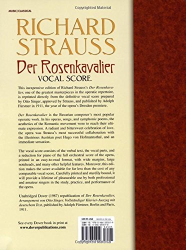 Der Rosenkavalier: Vocal Score (Dover Opera Scores)