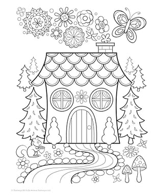 Happy Campers Coloring Book (Coloring is Fun) (Design Originals) 30 Cheerful Art Activities from Thaneeya McArdle on HighQualit,Used