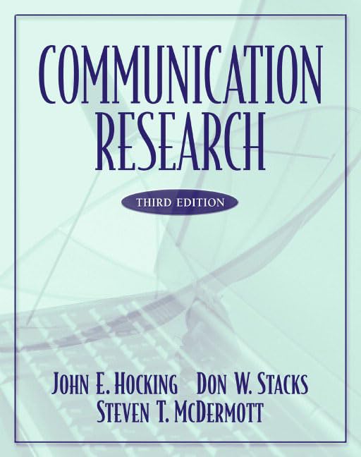 Communication Research (3rd Edition),Used