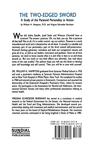 The TwoEdged Sword: A Study of the Paranoid Personality in Action,Used