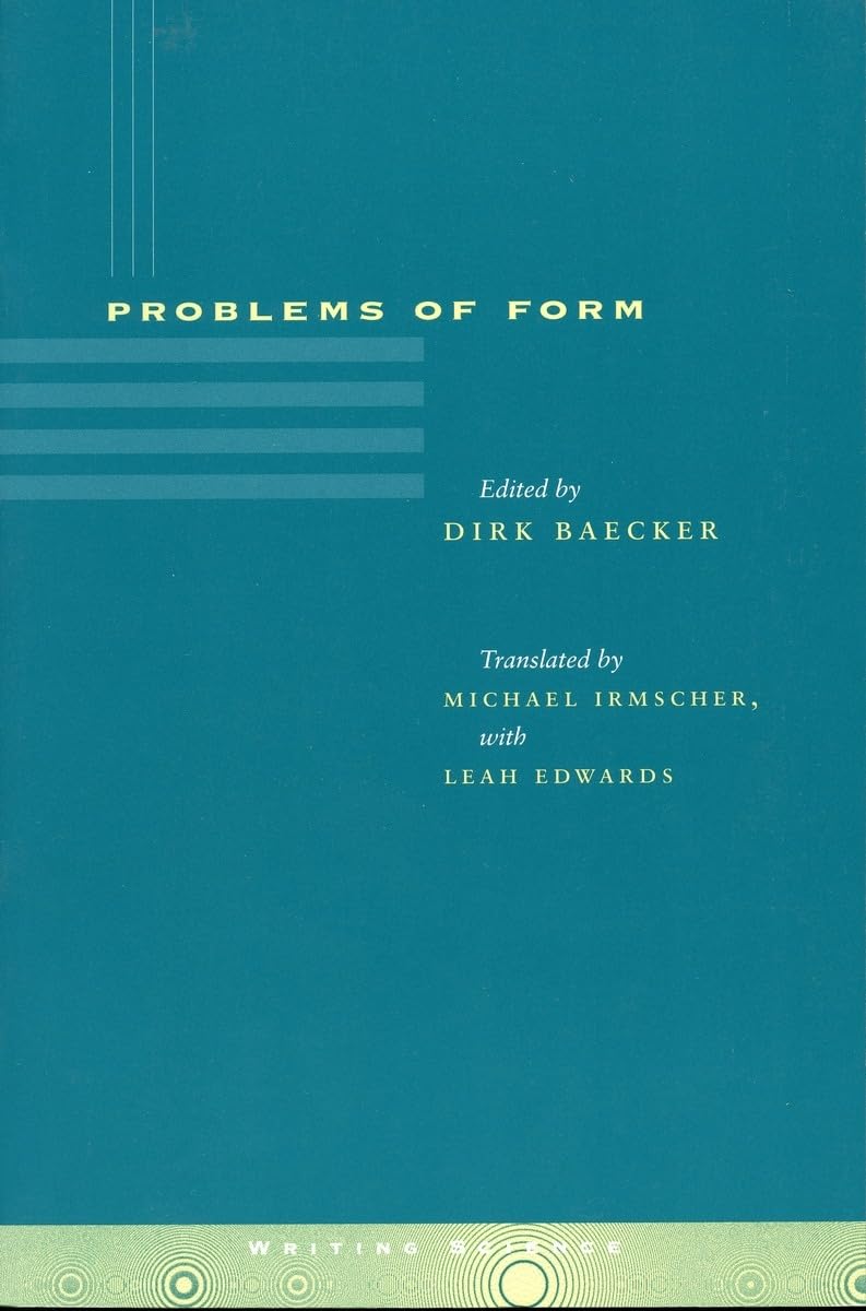 Problems Of Form (Writing Science),Used