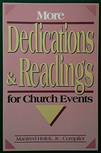 More Dedications and Readings for Church Events,Used