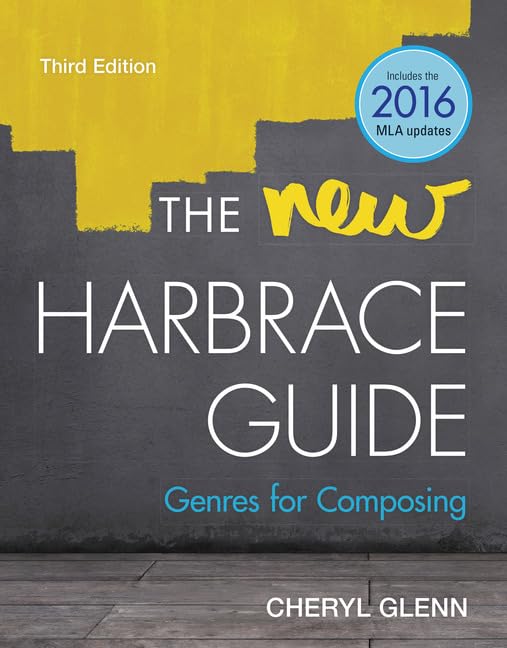 Cengage Learning The New Harbrace Guide: Genres for Composing with MLA9E Updates - Essential Writing Resource