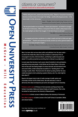 Citizens or Consumers: What the Media Tell us about Political Participation,Used