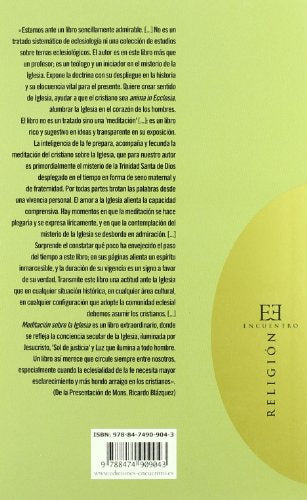Meditacin sobre la Iglesia: Prlogo de Mons. Ricardo Blzquez (Spanish Edition),New