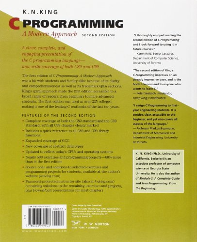 C Programming: A Modern Approach, 2nd Edition,New