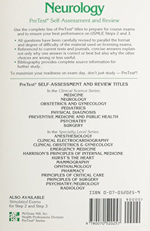 Neurology: Pretest SelfAssessment and Review,Used