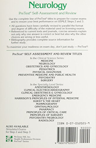 Neurology: Pretest SelfAssessment and Review,Used