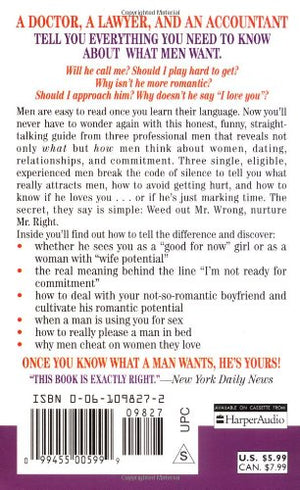 What Men Want: Three Professional Men Reveal What it Takes to Make a Man Yours,Used