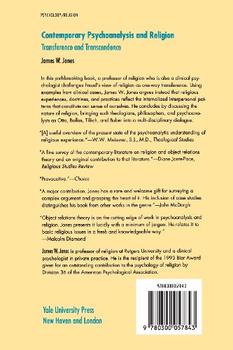 Contemporary Psychoanalysis and Religion: Transference and Transcendence,Used