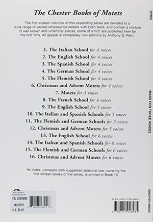 Mass for Three Voices (1961 Edition) (Latin Church Music of the Polyphonic Schools),Used